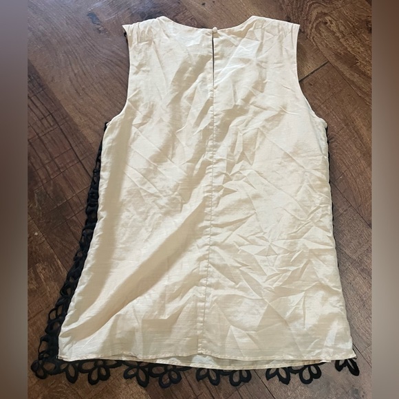 NWT neiman marcus Lela rose guipure tank top blouse Sz small - Picture 5 of 8